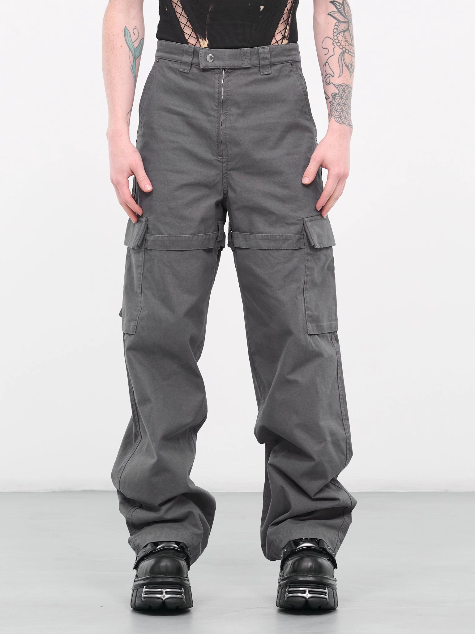 Chelsea Boots With Cargo Pants Cargo Pants (CF009FAB0010700-SLATE-GREY)