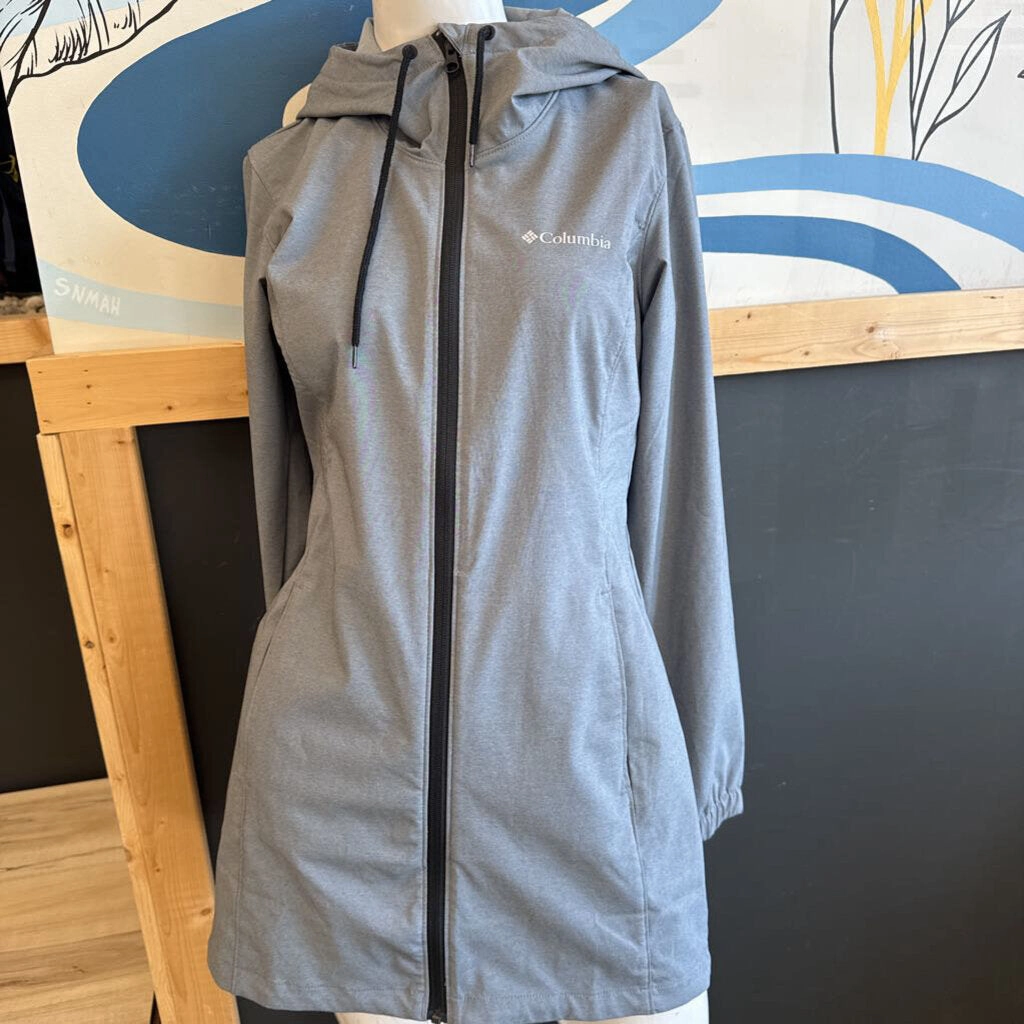 Hard Jackets Columbia - Women's Spring Jacket - MSRP $149: Grey/Black-women-SM