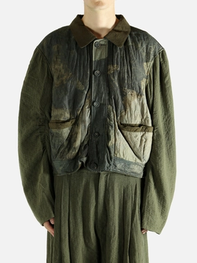 Best Coats For Curvy Figures ZIGGY CHEN - Men Heavy Patchwork Jacket