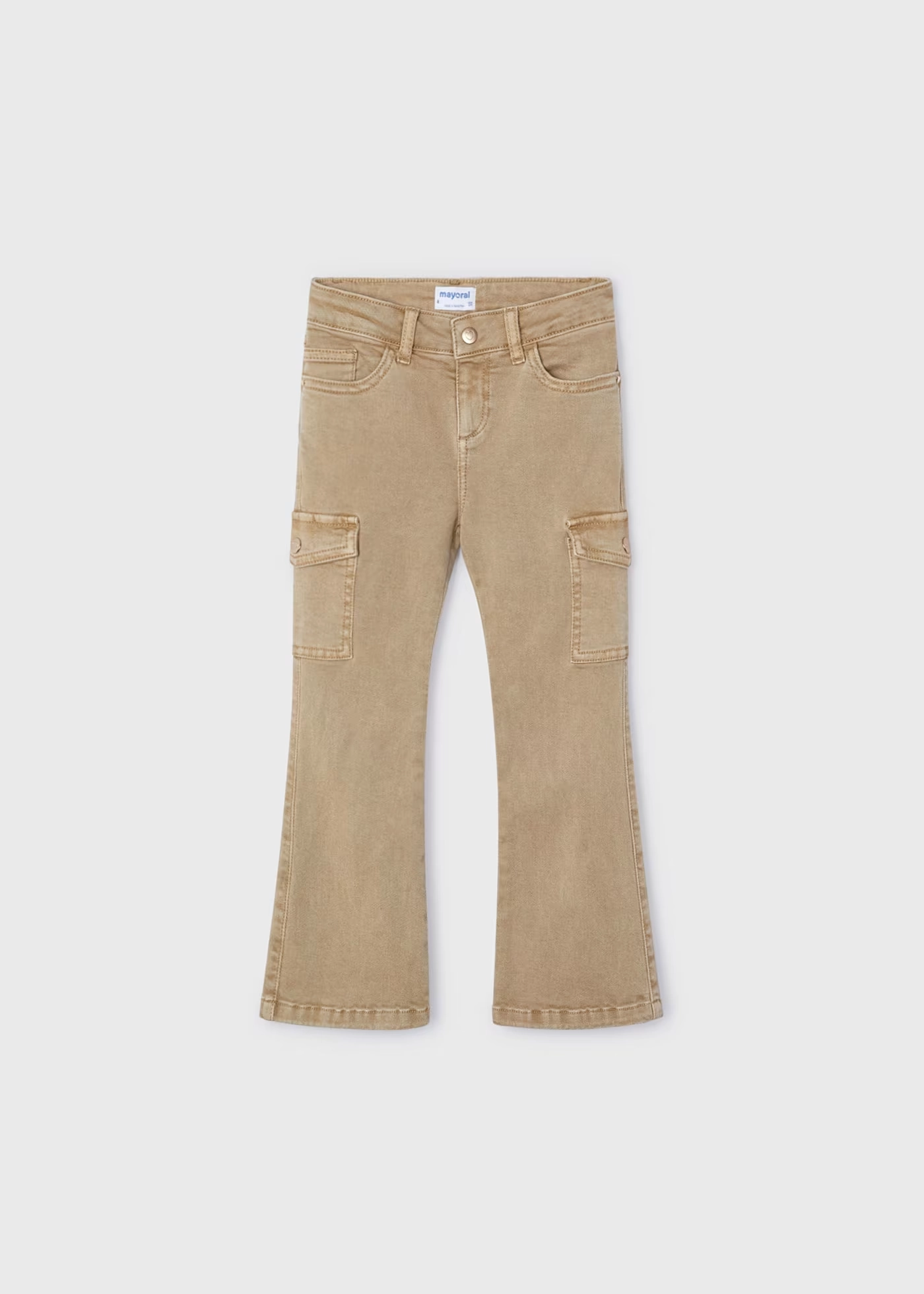 Scott Cargo Pants Khaki Flared Cargo Pant