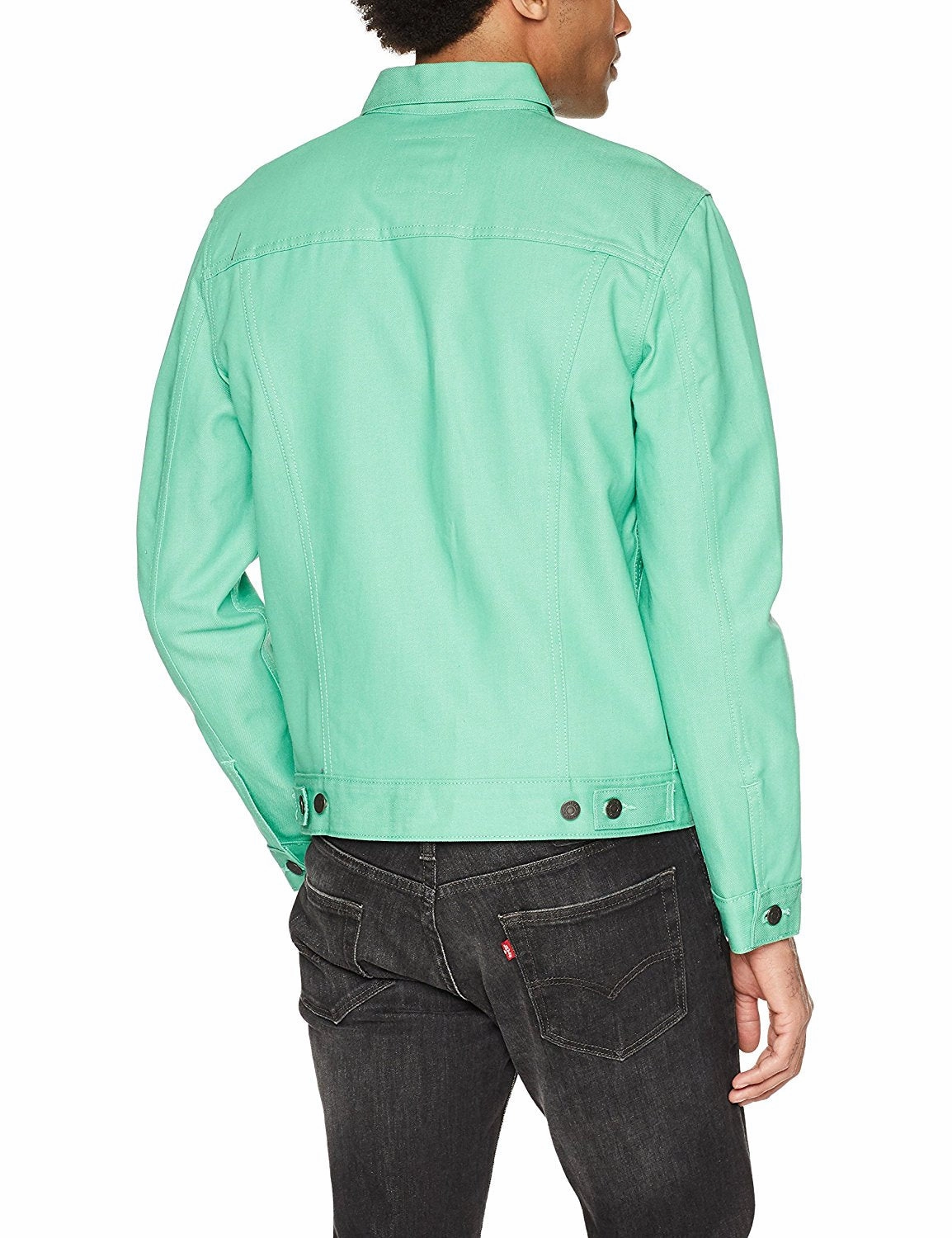 Jordan Coats Levi's Men's Trucker Jacket Spring Mint Crispy