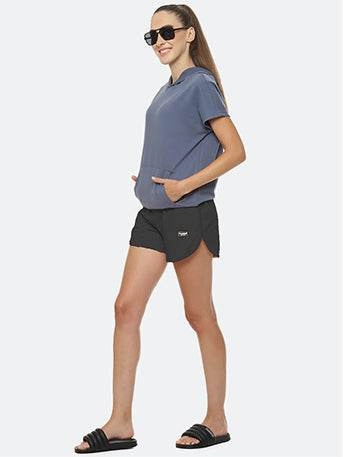 Tam Cotton Poly Hoodie Wide Bottom Sweatshirts