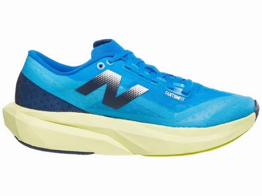 Wide Trail Running Shoes New Balance | FuelCell Rebel v4 | Women's | Spice Blue/Limelight/Blue Oasis