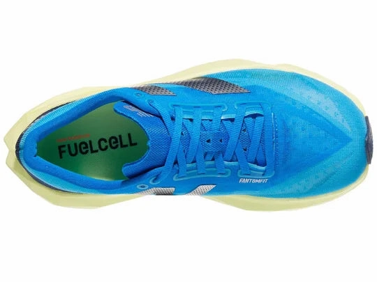Running Shoes At New Balance | FuelCell Rebel v4 | Women's | Spice Blue/Limelight/Blue Oasis