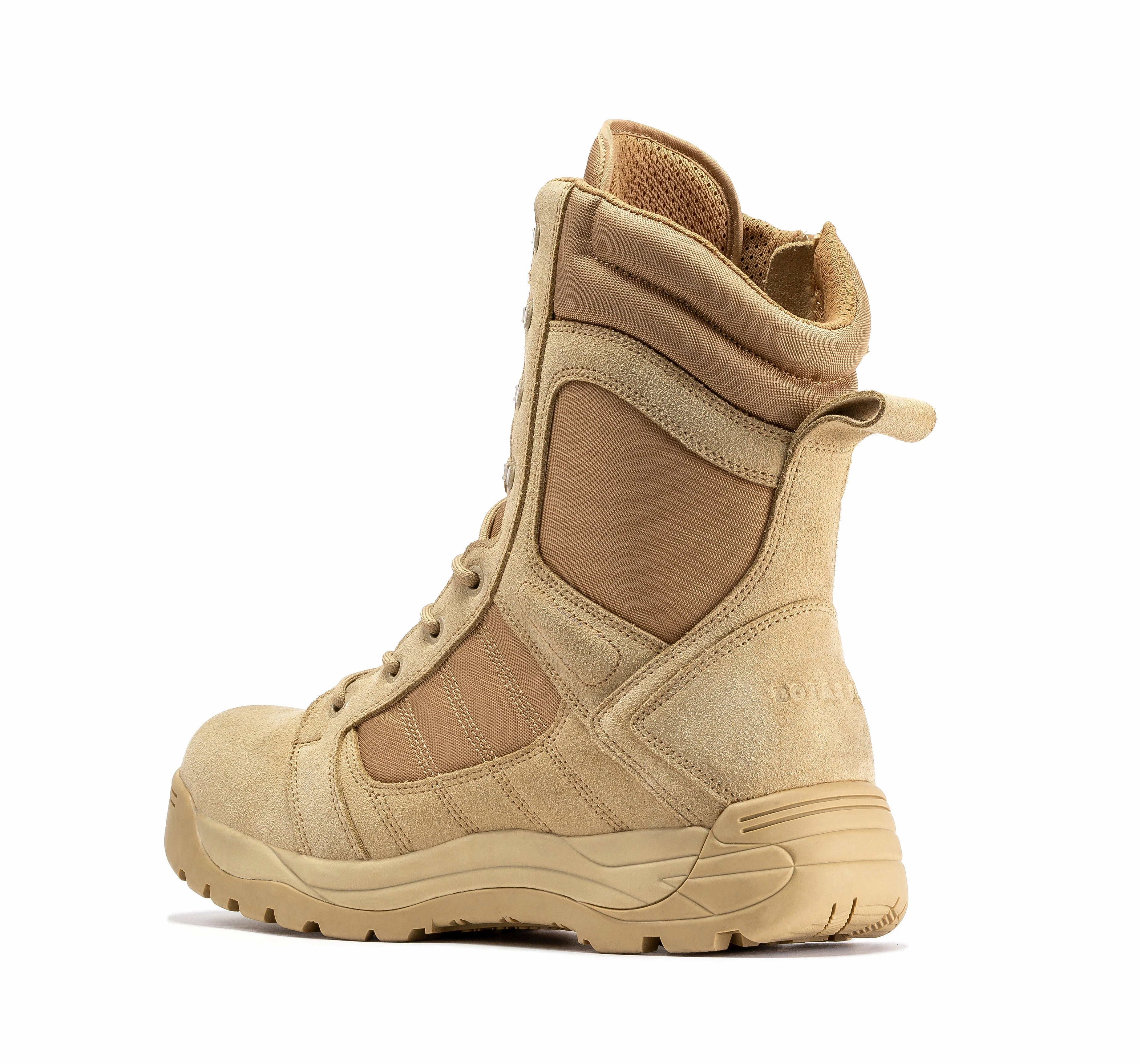 Botas Pro Sand Men's 8 inch Side Zipper Rubber Sole Tactical Boots BMP110SD Grand Canyon Hiking Boots