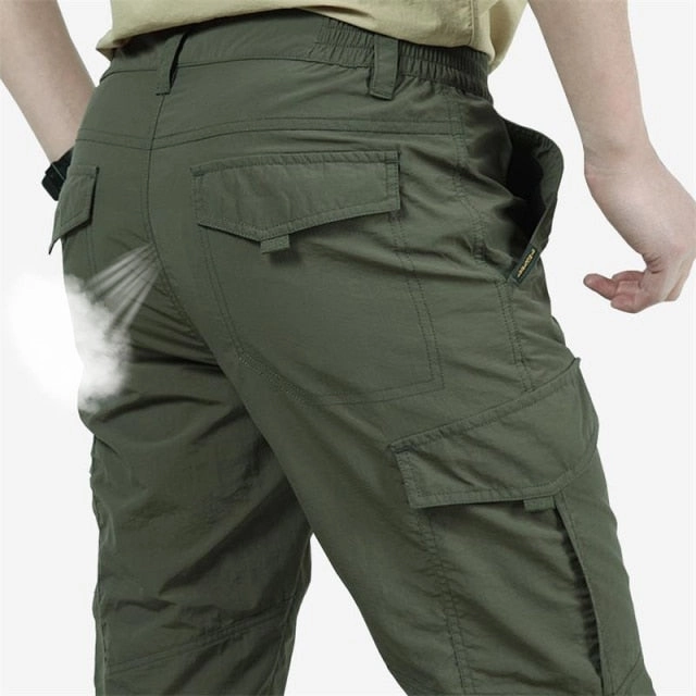 2021 Men's Lightweight Tactical Pants Breathable Summer Casual Army Military Long Trousers Male Waterproof Quick Dry Cargo Pants