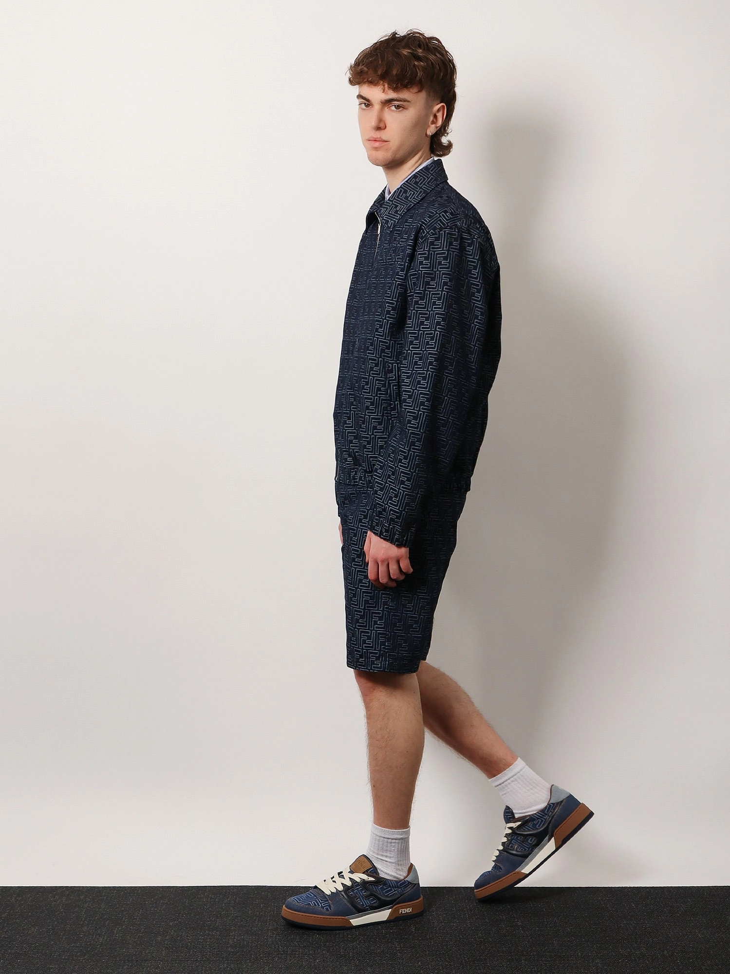 Alpha Kappa Alpha Jackets Fendi Men Ff Denim Jacket