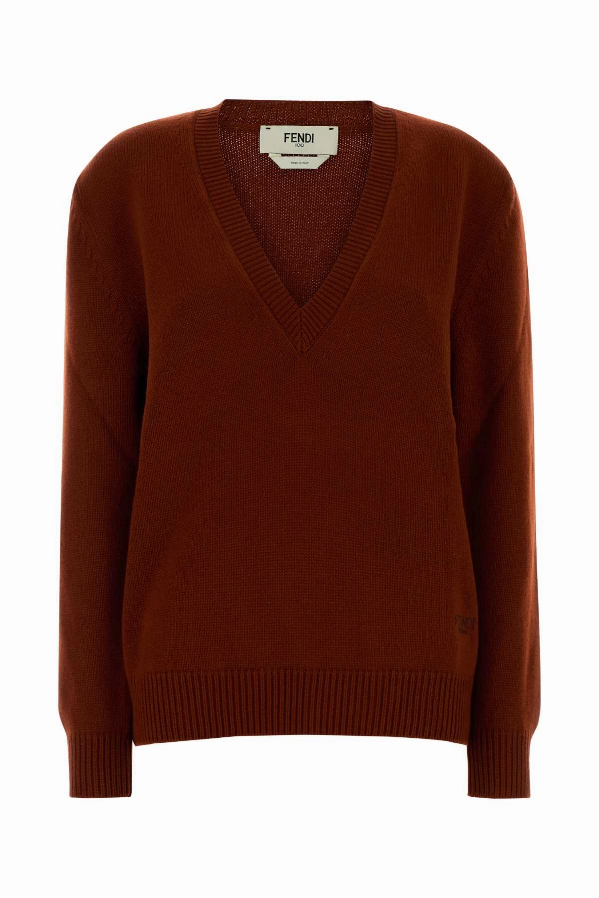 FENDI Stretch Cashmere Sweater Sisley Knitwear