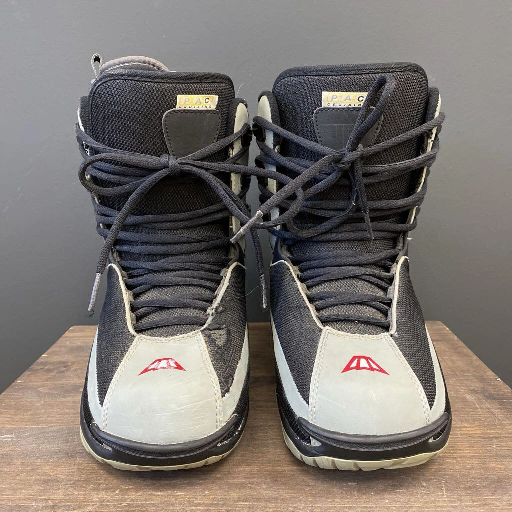 Mole - Youth Snowboard Boots Lace: Black White -children-5.5Y Boot Chains For Snow