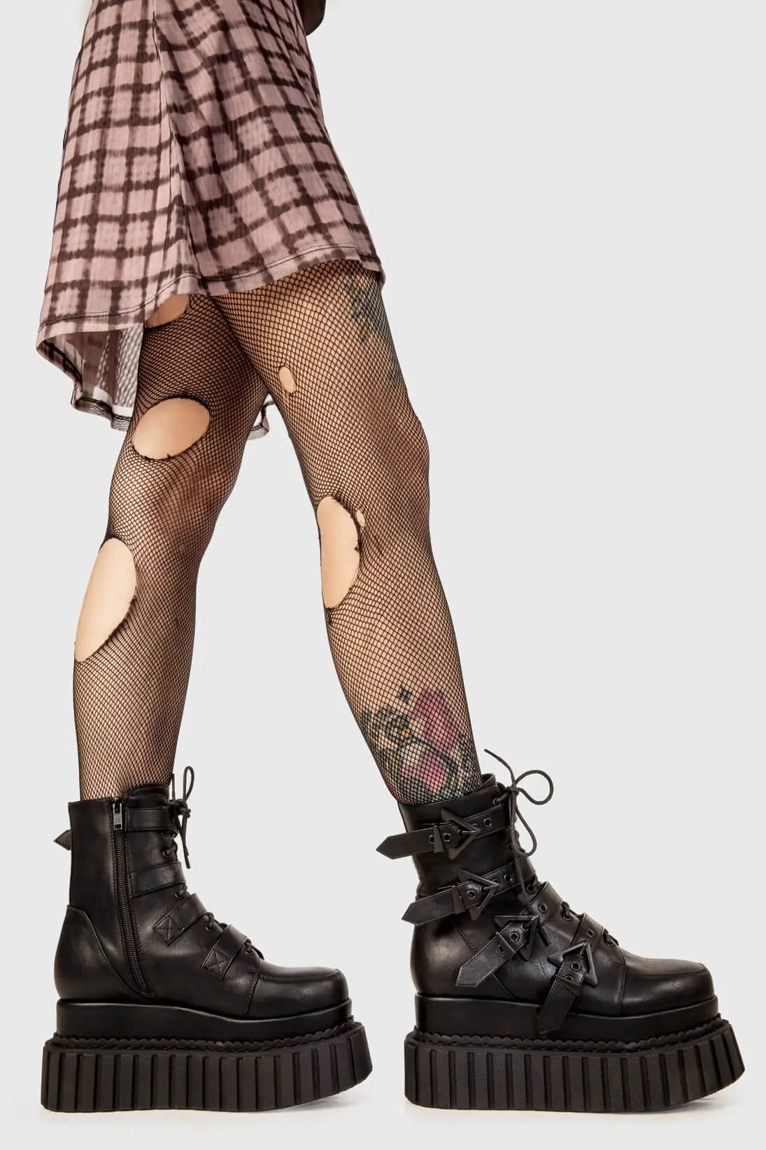 Ankle Boots And Cropped Trousers Unstable Chunky Ankle Creeper Boots