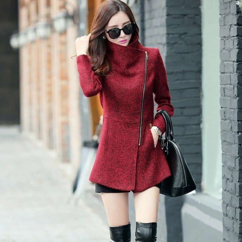Woolen Jackets Fashion Women Slim Jackets Coat Jackets Casual Smart