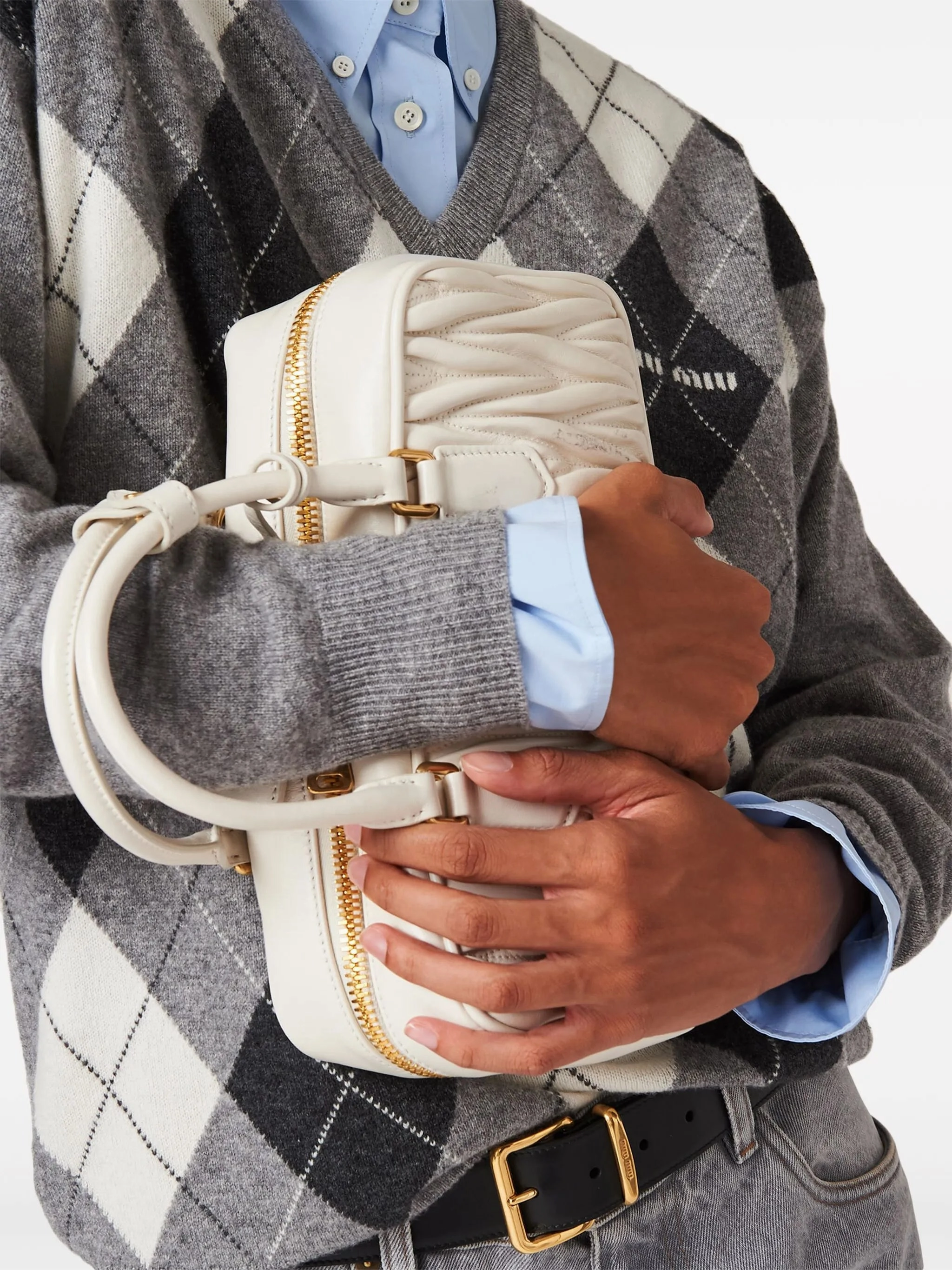 argyle-intarsia cashmere jumper Shetland Islands Knitwear