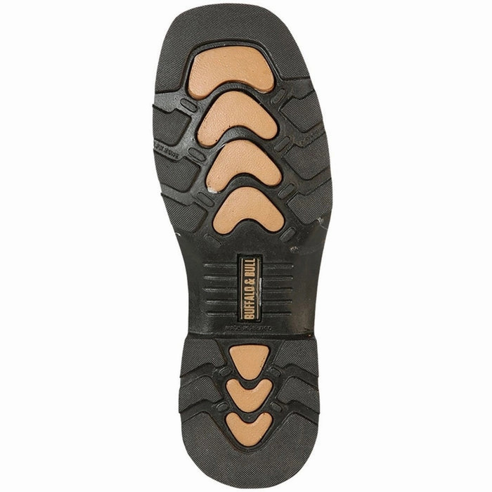 Botas de Trabajo de Cuero Horma Rodeo Color Cafe con Bandera USA GEN Hike Winter Boots