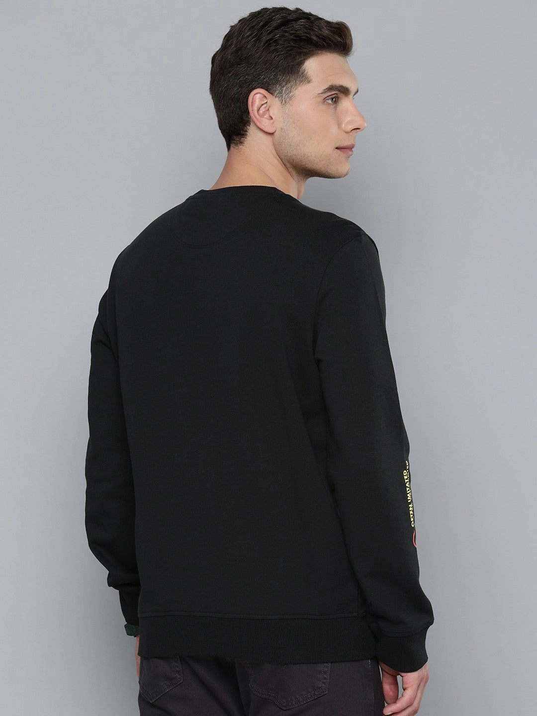 Men's Brand Logo Crew Neck Sweatshirt Bible Verse Sweatshirts