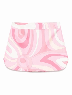 Iride-print skirt Dress With Scarf