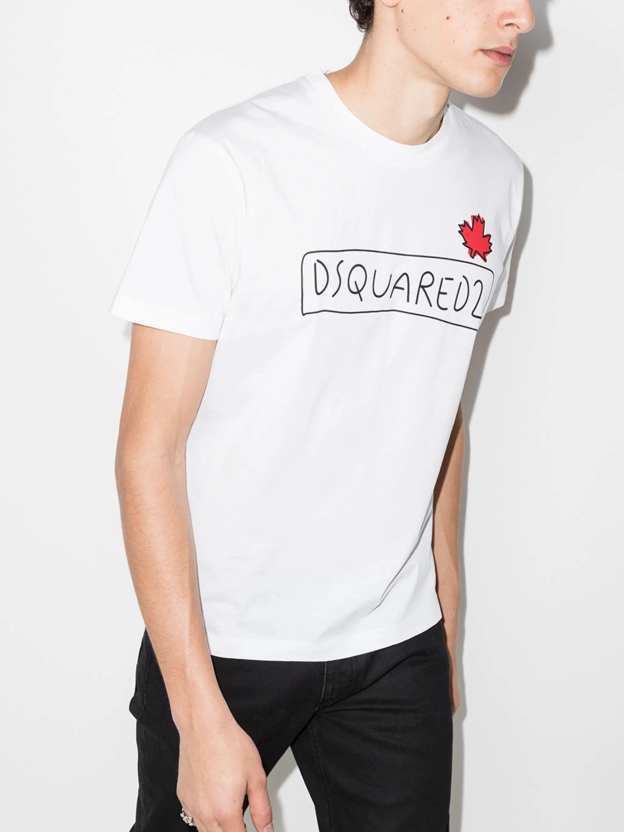 Cute Oversized T Shirts doodle-print T-shirt