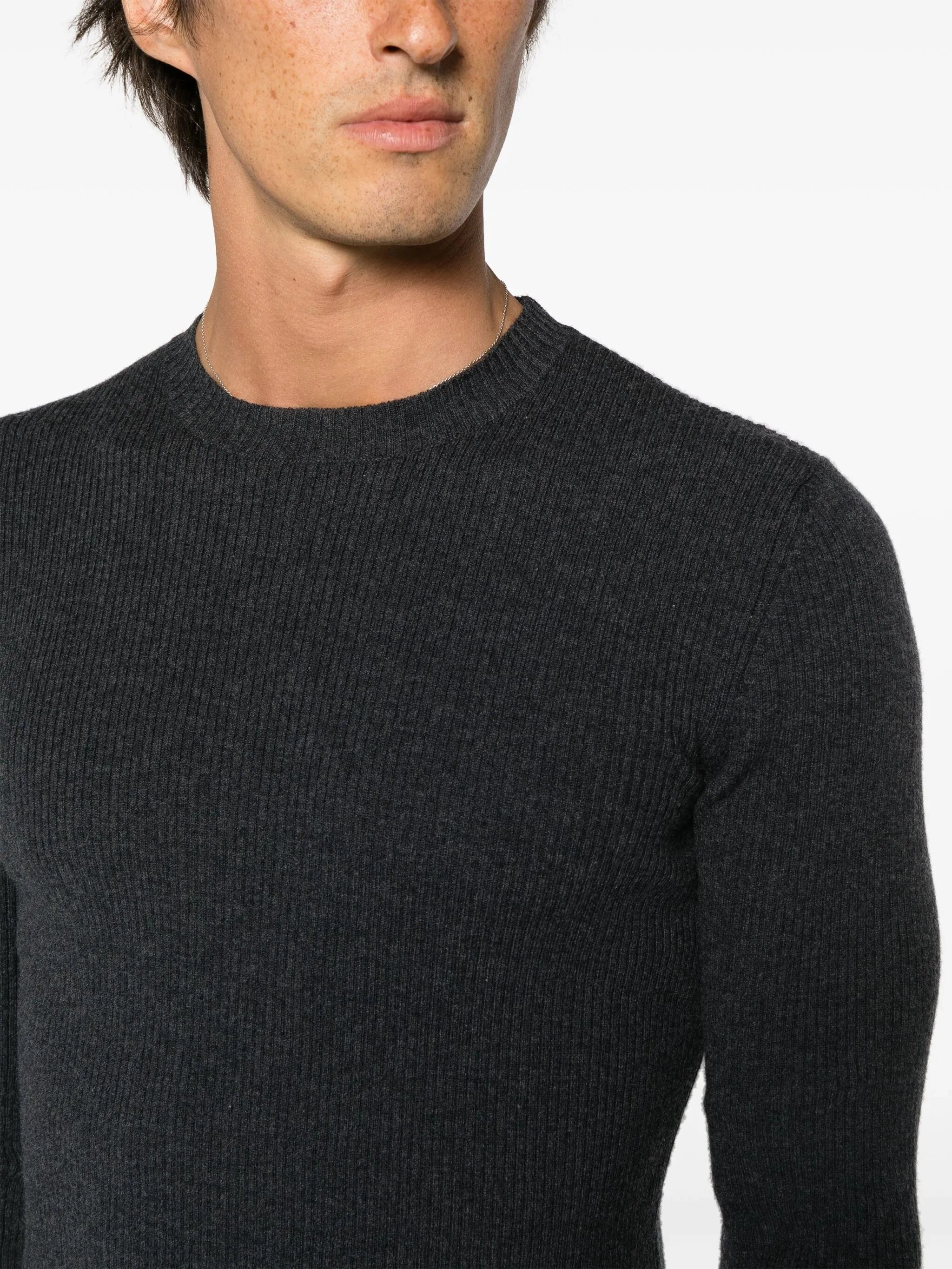 Classic Knitwear Company Compact crew-neck wool jumper