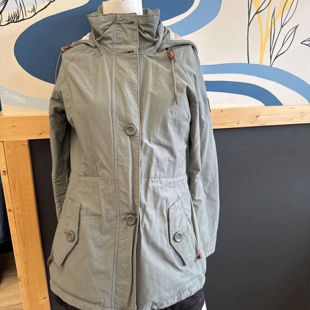 Columbia - Women's Canvas Jacket - MSRP $149 : Green -women-SM Clearance Puffer Jackets