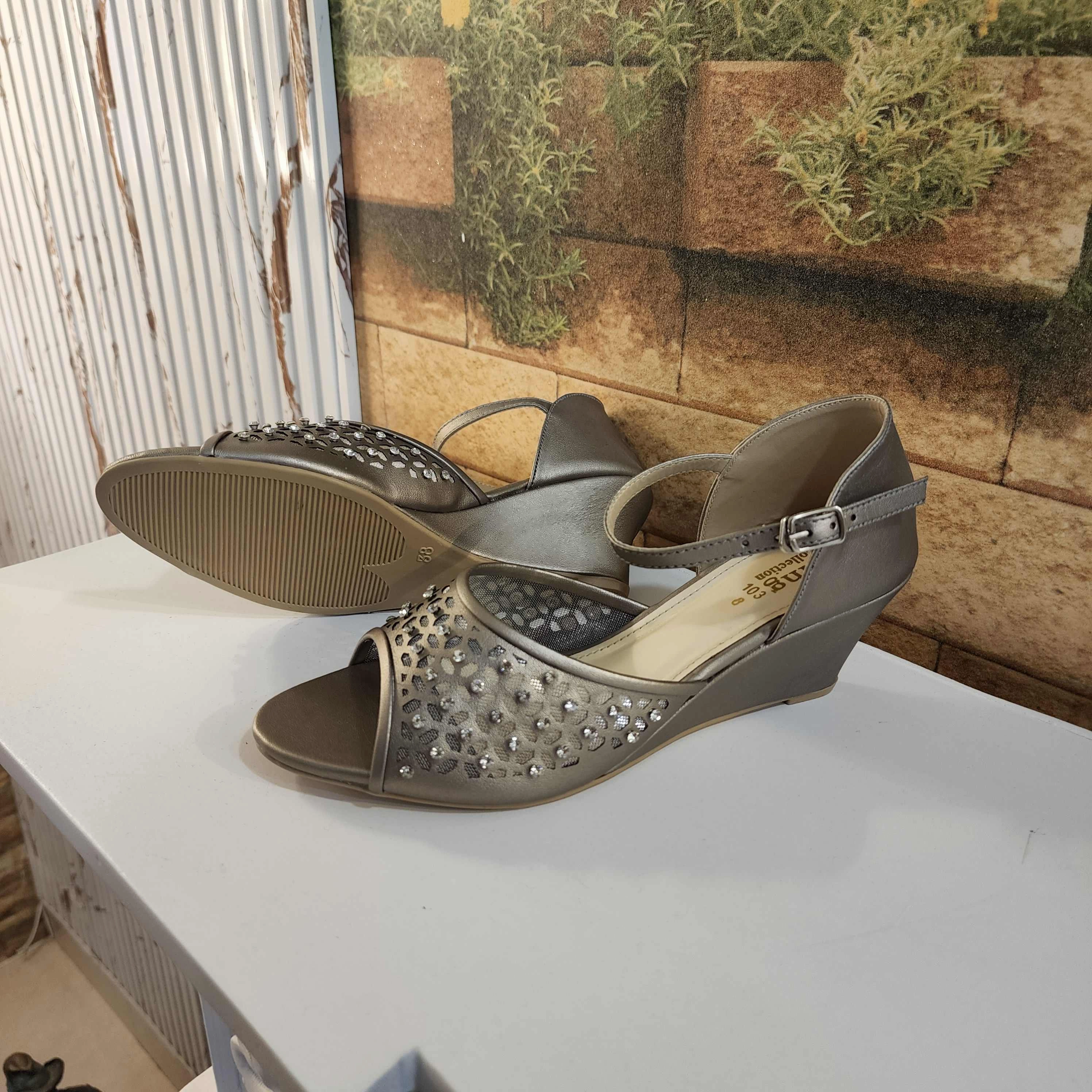 Grey Casual Sandals in Wedge Sandals Good For Plantar Fasciitis