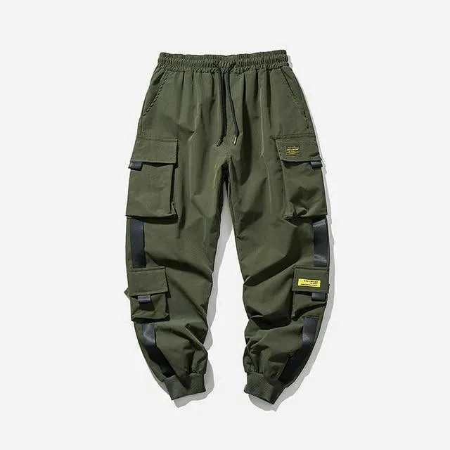 Urban Utility Men Cargo Sweatpants - Mid-Rise Multiple Pockets