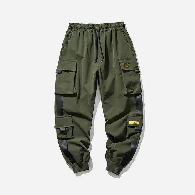 Cargo Pants 38 Size Urban Utility Men Cargo Sweatpants - Mid-Rise Multiple Pockets