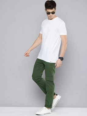 Cargo Pants Semi Formal Men's 511 Slim Fit Olive Cargo Trousers