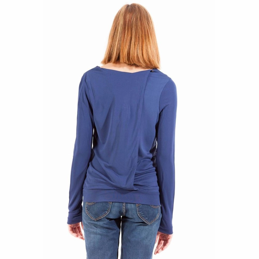 Gant Blue Viscose Women Top Cheap Bulk Custom T Shirts