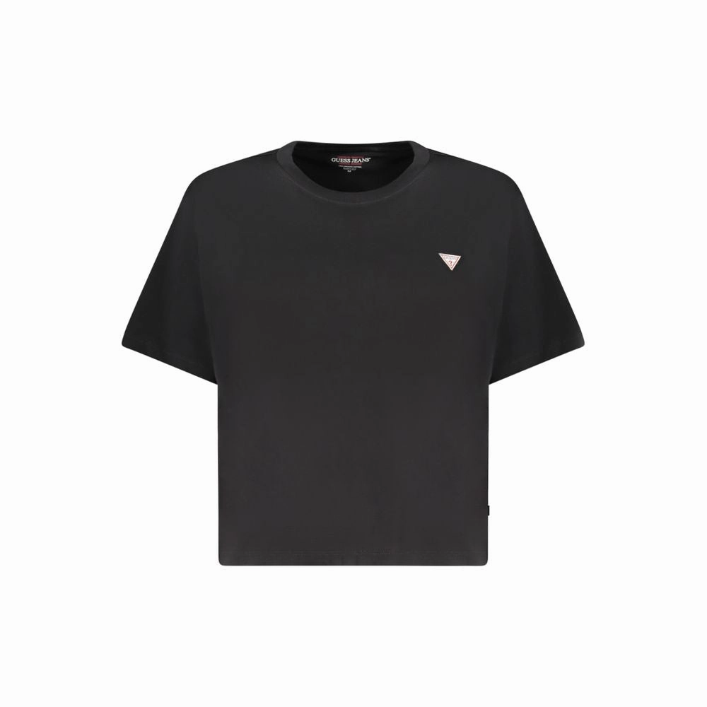 Guess Jeans Black Cotton Women T-Shirt Tombstone Arizona T Shirts