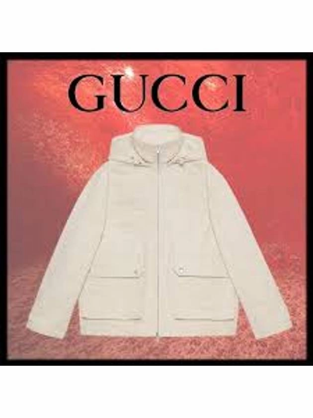Gucci Jumbo GG Canvas Puffer Hooded Jacket White Fall Jackets 2025
