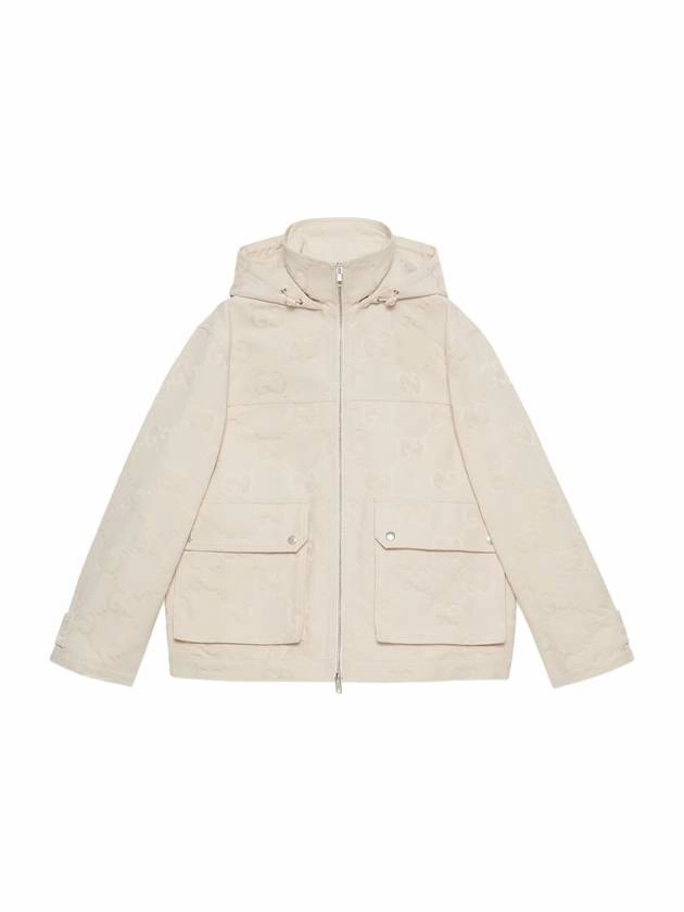 Gucci Jumbo GG Canvas Puffer Hooded Jacket White 5 Types Of Life Jackets