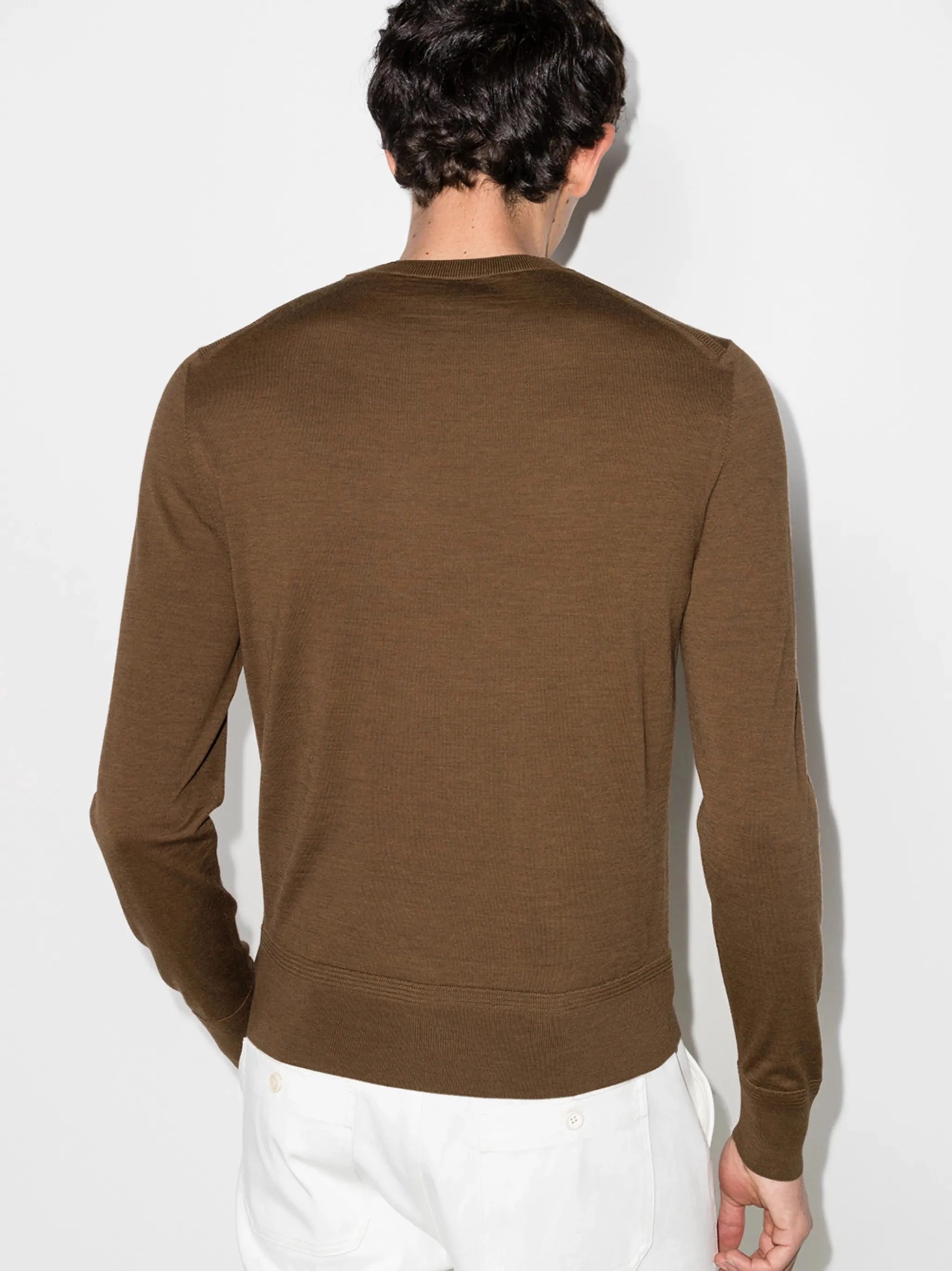Mending Holes In Knitwear crew-neck wool jumper