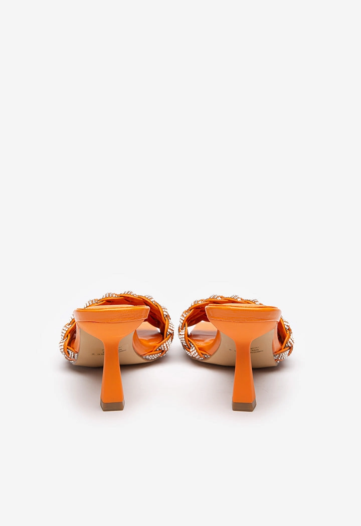 Sandals Church Menifee Textured Crystal Embellished Mule Sandals