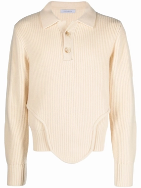 Guess Knitwear Corset ribbed-knit jumper