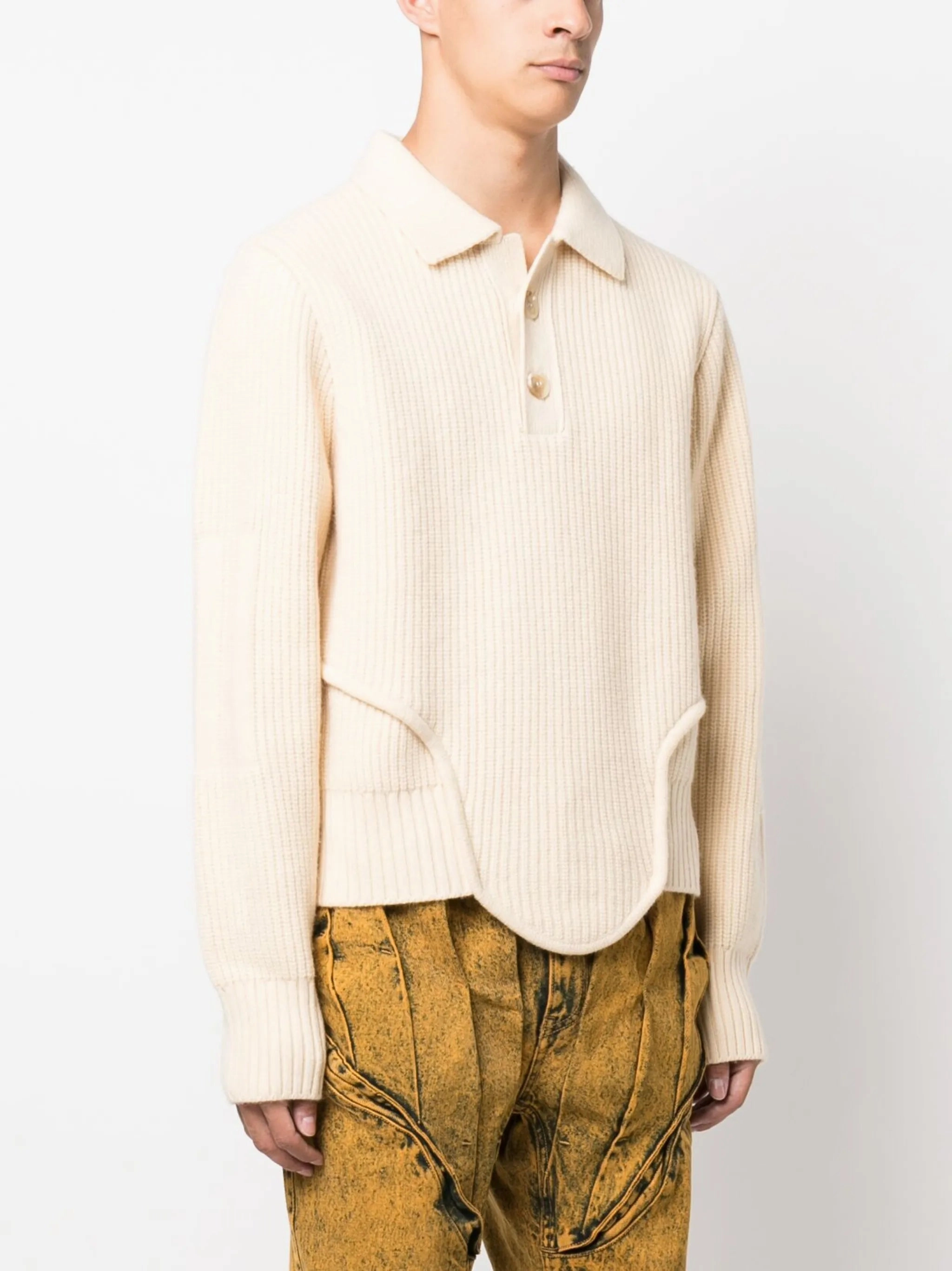 Creative Director Knitwear New Zealand Children Corset ribbed-knit jumper