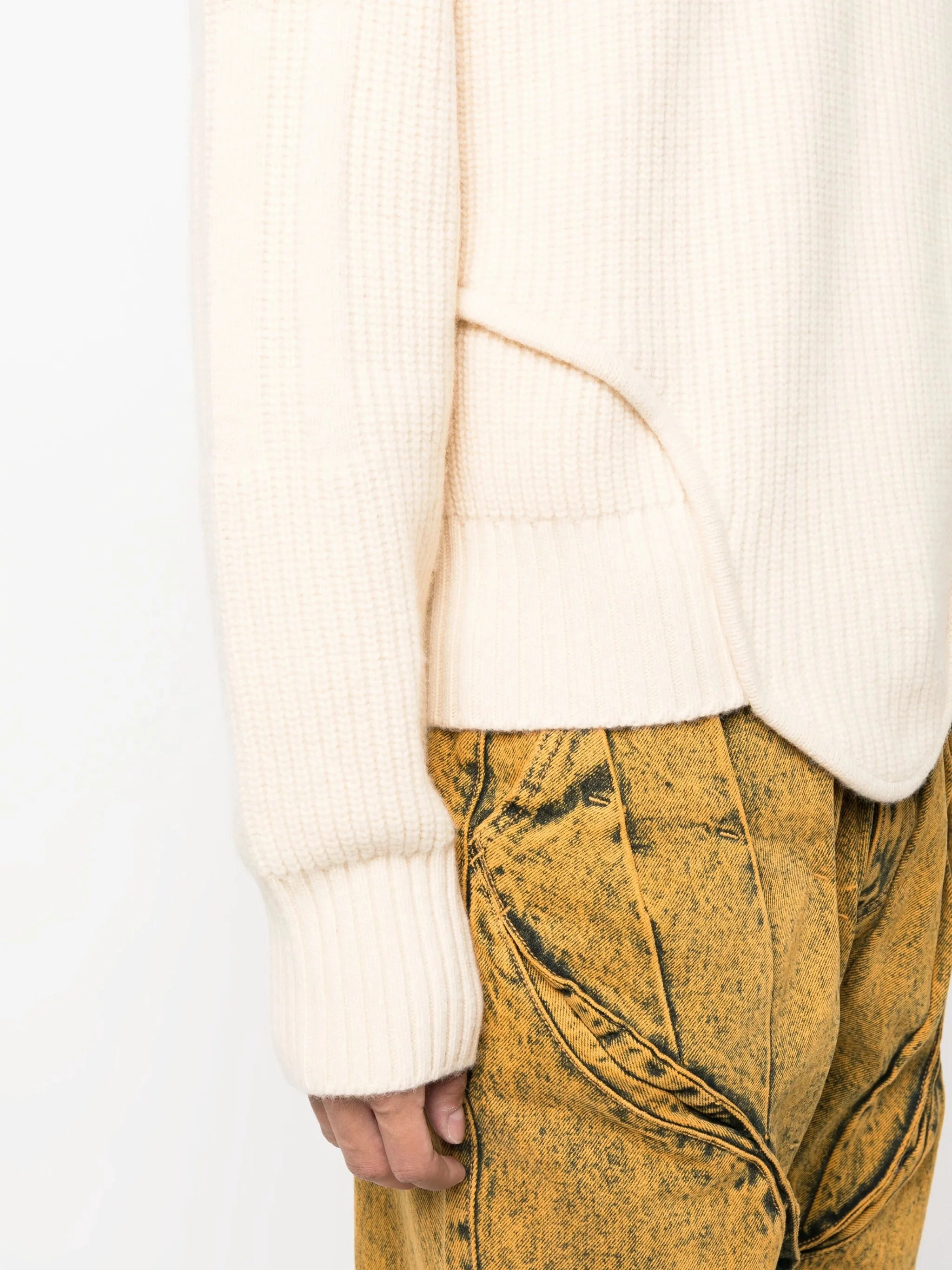 Corset ribbed-knit jumper Tirupur Knitwear