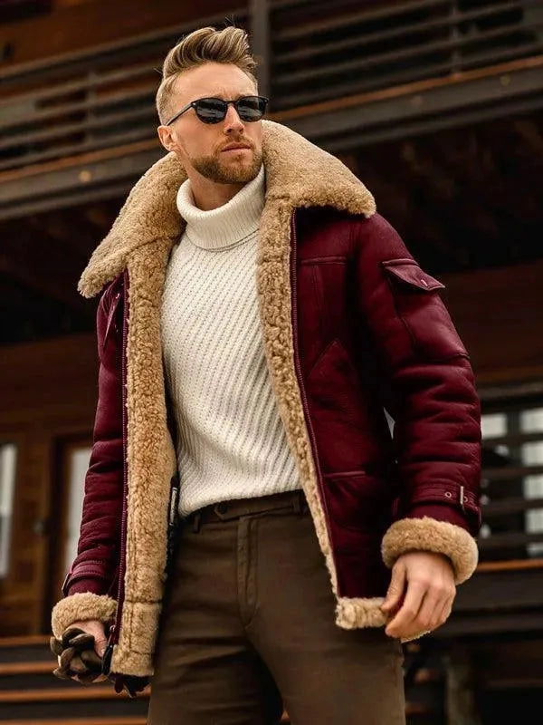Thick Fur Men Winter Jacket Strat Jackets