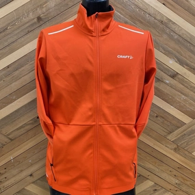 Columbus Jackets Symbol Craft - Men's Core Nordic Training Jacket - MSRP $150: Orange-men-SM