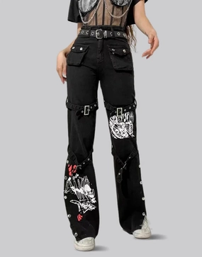 Cheap Fr Cargo Pants Goth Cargo Pants Womens