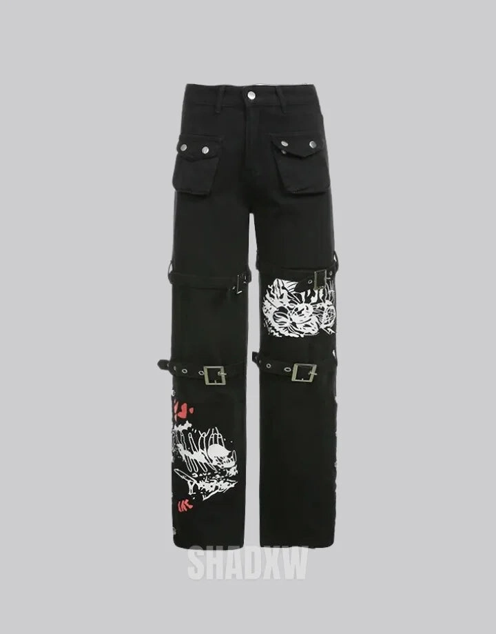 Sniper Cargo Pants Goth Cargo Pants Womens