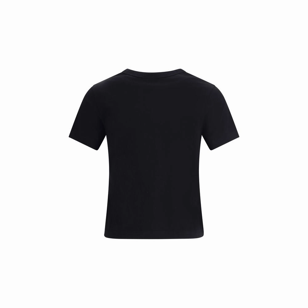 Delta Pro Weight Shirts Courrges Black Cotton T-Shirt