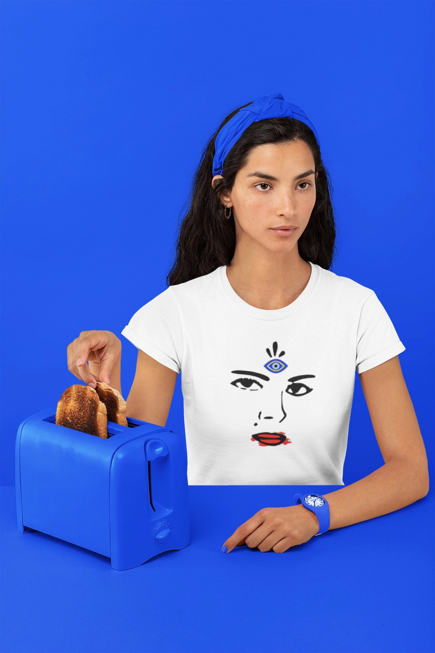 Group Of T Shirts Evil Eye Design Her T shirt Custom Women Tee Evil Eye Charm