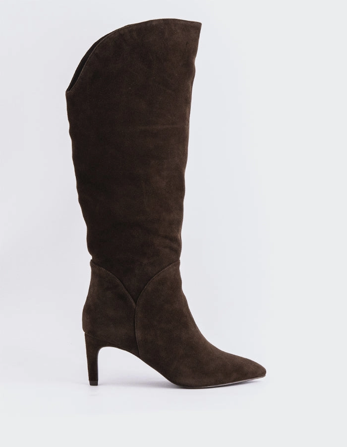 Belforte Brown Suede Dress Pants With Boots