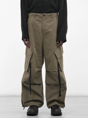 Green Technical Baggy Cargo Pants (UW72F25-MILITARY-GREEN) Madewell Low Slung Cargo Pants
