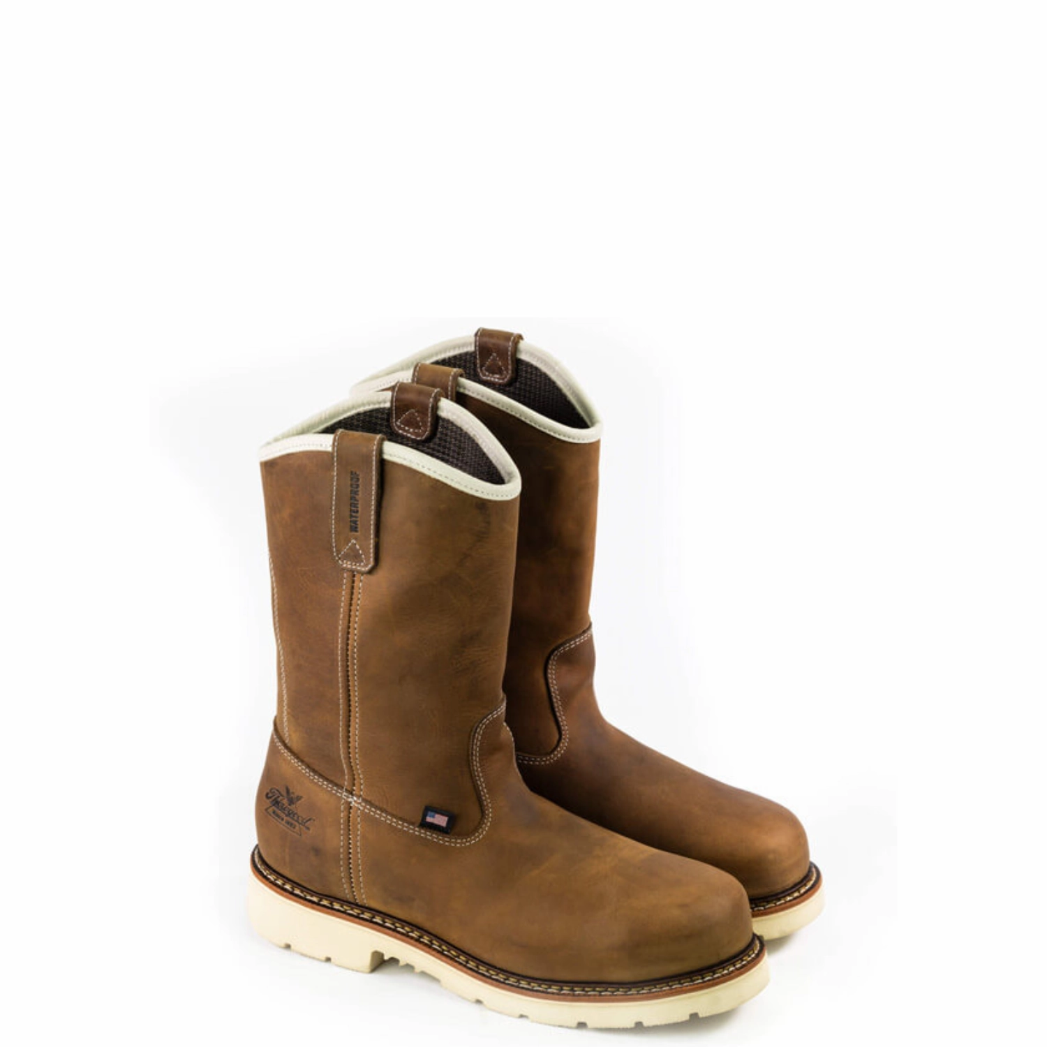 Thorogood Men's American Heritage 11" Waterproof EH Steel Toe Wellington Boot Makalu Lineman Work Boots