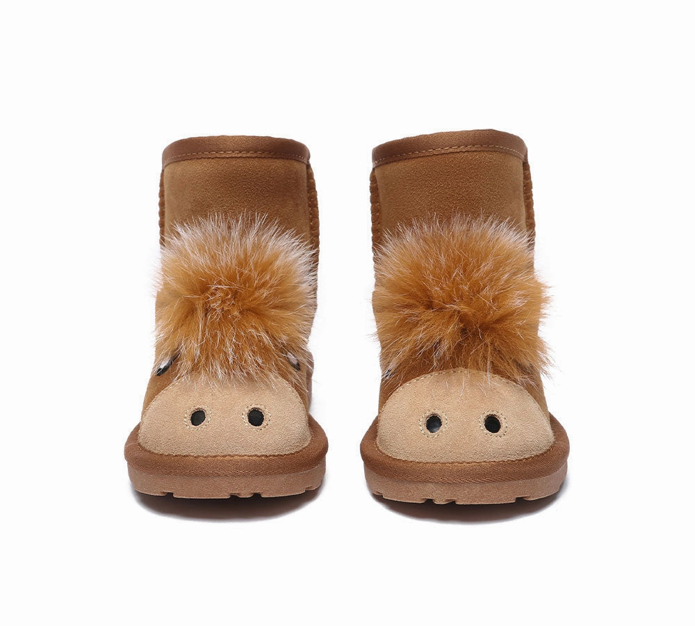 Converse Heels Boots EVERAU UGG Boots Kids Sheepskin Wool Pony Kids Plus