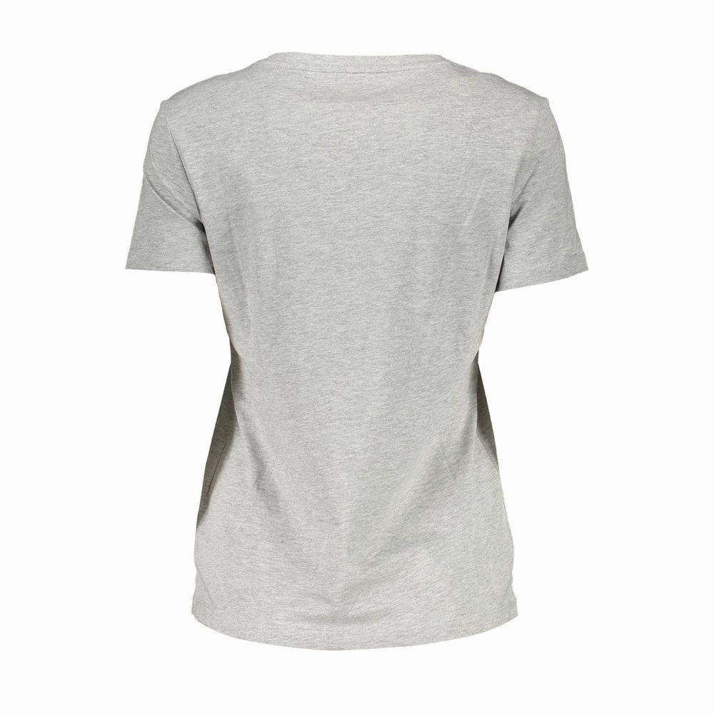 Car Show T Shirts Guess Jeans Gray Cotton Women T-Shirt
