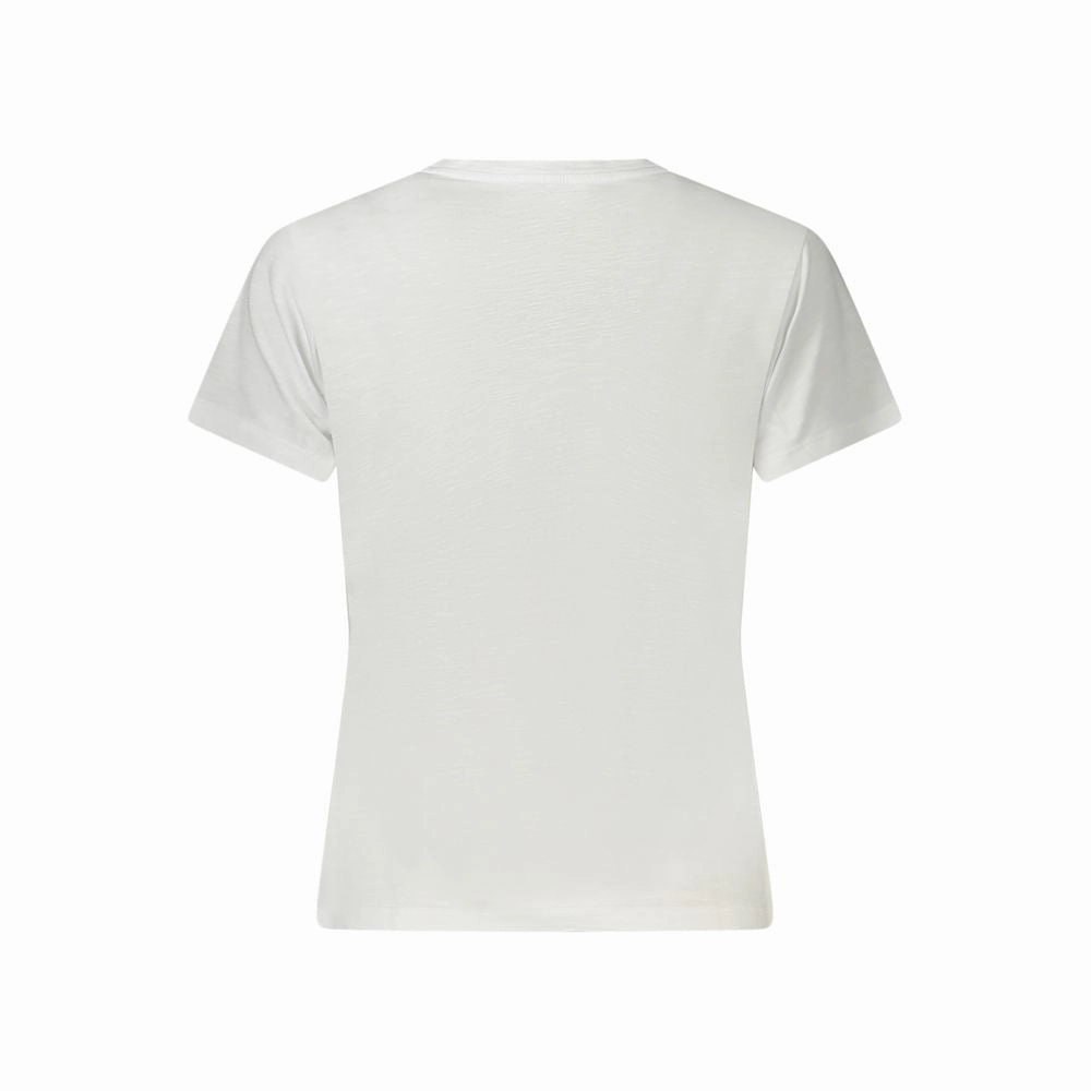 Guess Jeans White Cotton Women T-Shirt Blackpink T Shirts