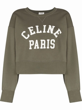 Cheap Sweatshirts cropped logo print sweatshirt