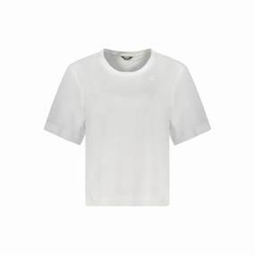 School T Shirts K-WAY White Cotton Women T-Shirt