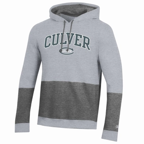 Champion Men's Superfan Big Stripe Hood -Grey Pressbox Sweatshirts